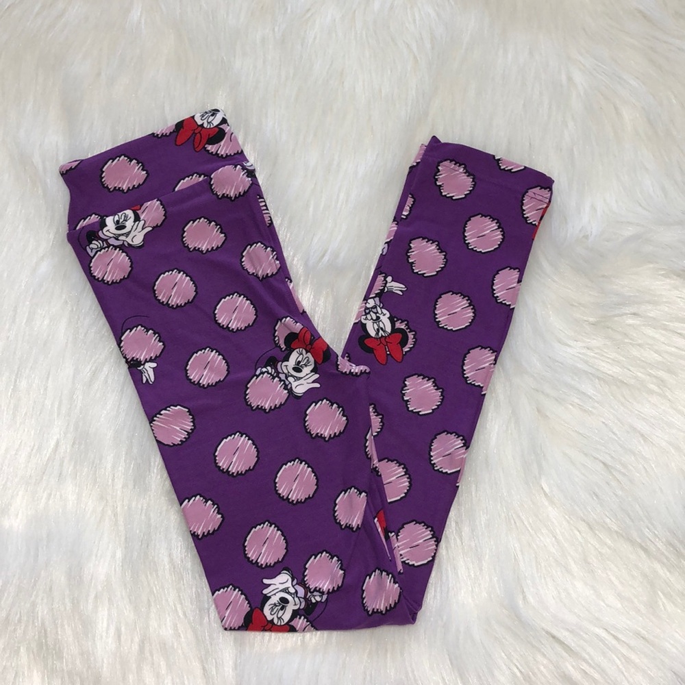 LuLaRoe | Kids L/XL Minnie Mouse Leggings